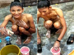 Exclusive- Desi Village Girl Bathing Capture by Lover