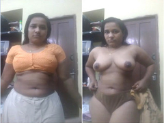 Attractive Desi bitch removes her clothing and shows her curves and hot XXX