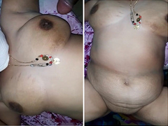 Telugu bhabhi getting her fat boobs showed on camera by the Desi XXX pervert