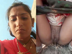 XXX recording of a mature Desi woman pissing and spreading her thick thighs