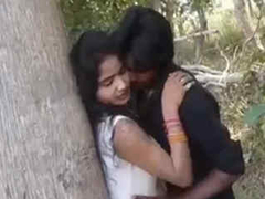 Bearded man with long hair is outdoors and he tries to pick up a Desi girl XXX